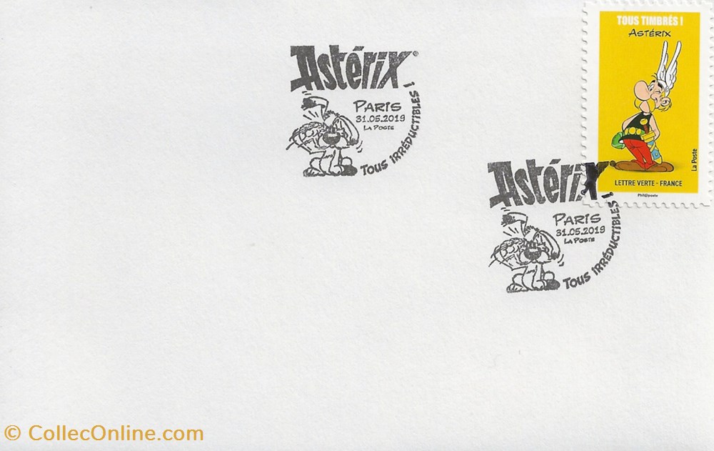 Paris (75) 2019 Astérix timbres paris 75 2019 asterix