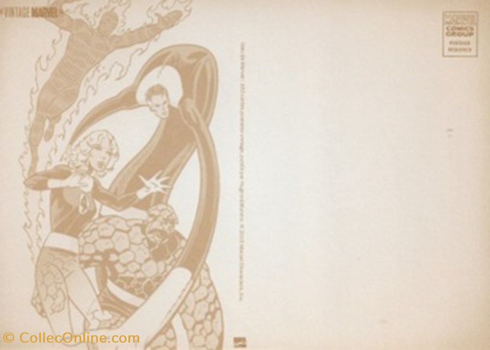 cartes postales bande dessinee marvel