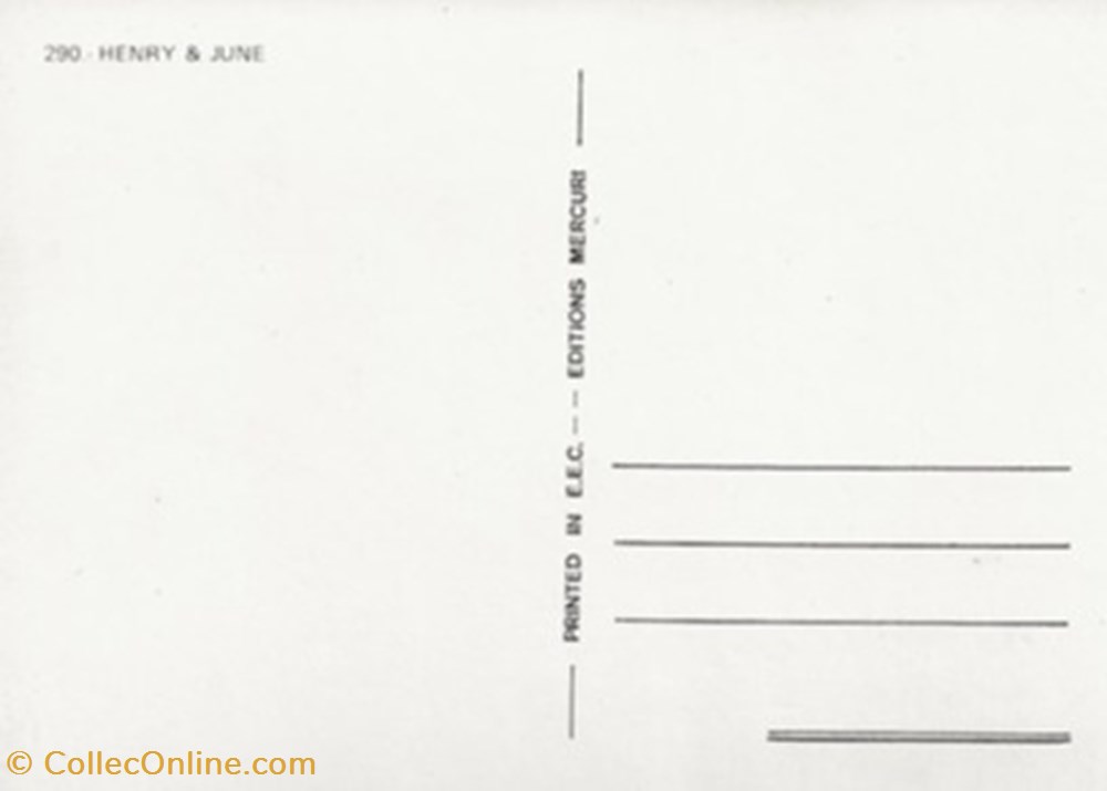 Henry & June cartes postales autres henry june