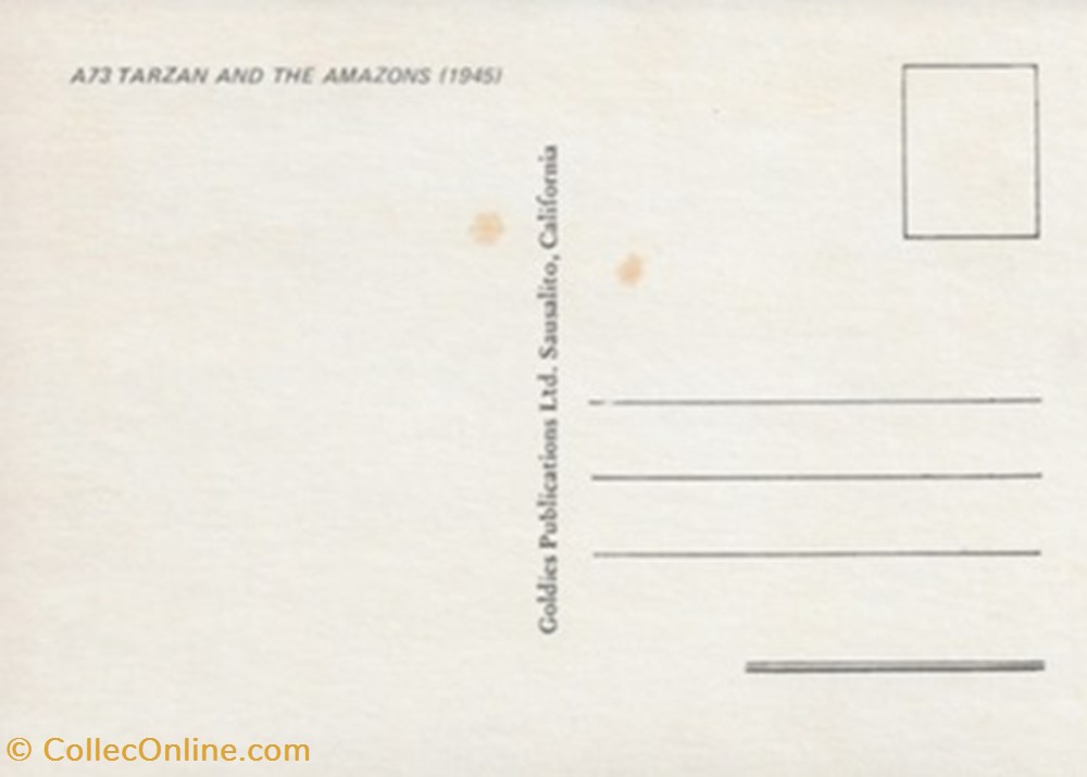 Tarzan and the amazons cartes postales autres tarzan and the amazons