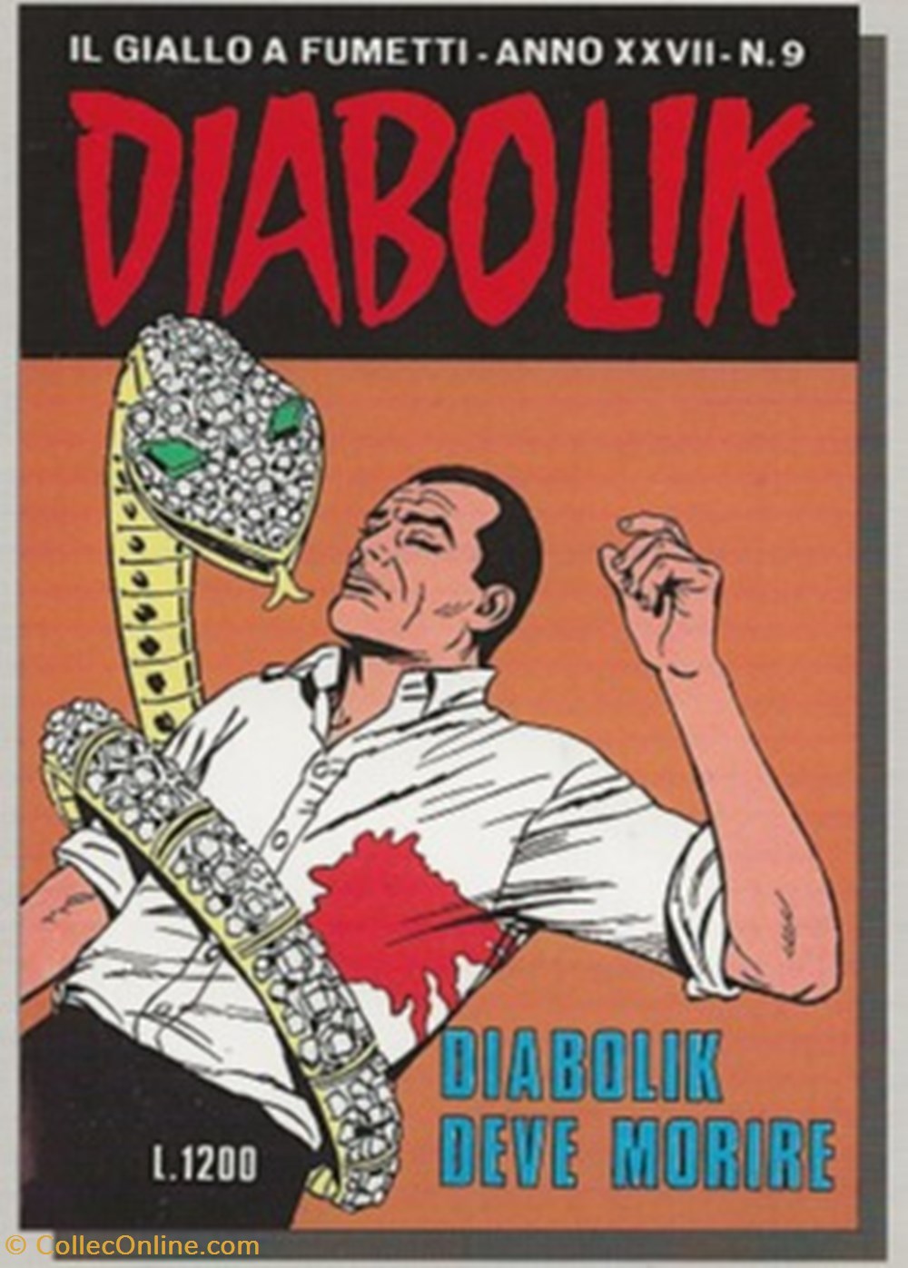Diabolik anno 27 - 9 cartes postales bande dessinee diabolik anno 27 9