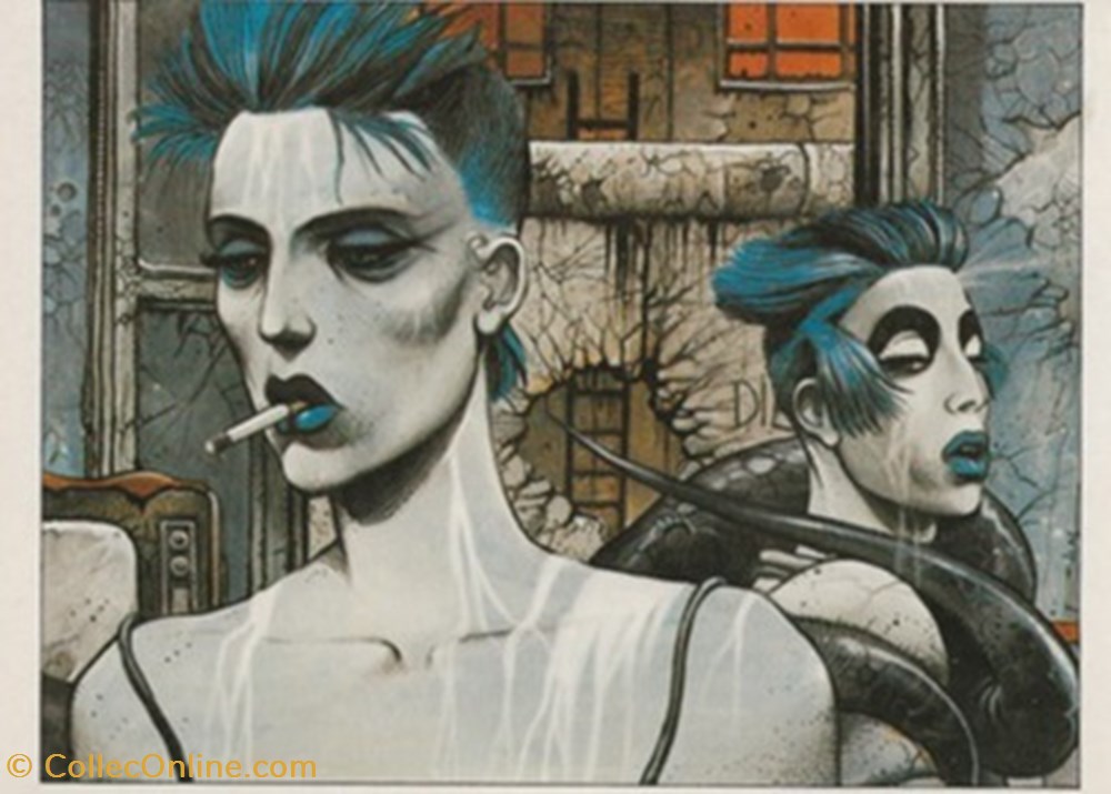 cartes postales bande dessinee enki bilal