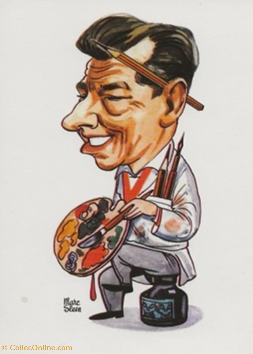 Marc Sleen (dessinateur) cartes postales bande dessinee marc sleen dessinateur