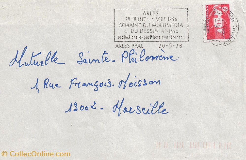 timbres arles 13 1996 semaine du mltimedia et du dessin anime