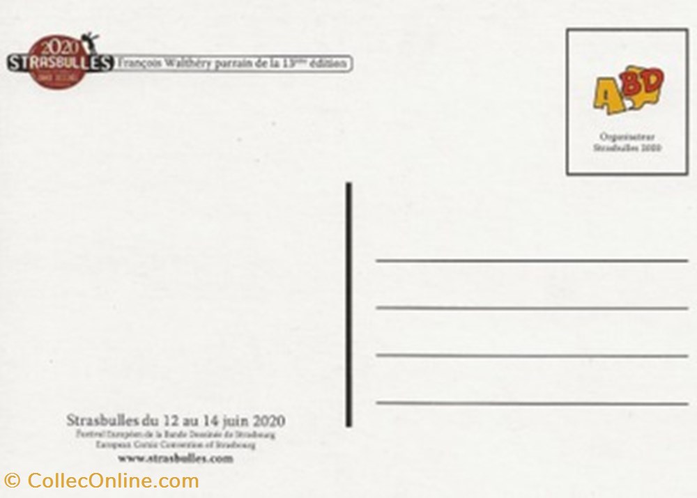 Strasbourg (67) 2020 cartes postales bande dessinee strasbourg 67 2020