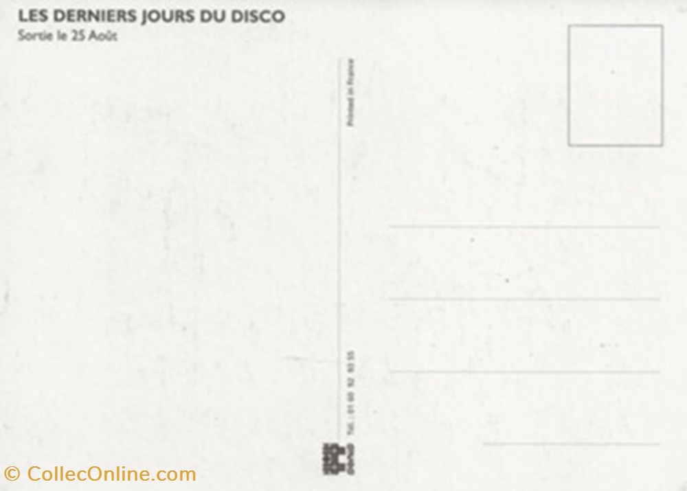 Les derniers jours du disco cartes postales autres les derniers jours du disco