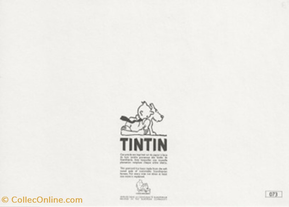 Tintin cartes postales bande dessinee tintin