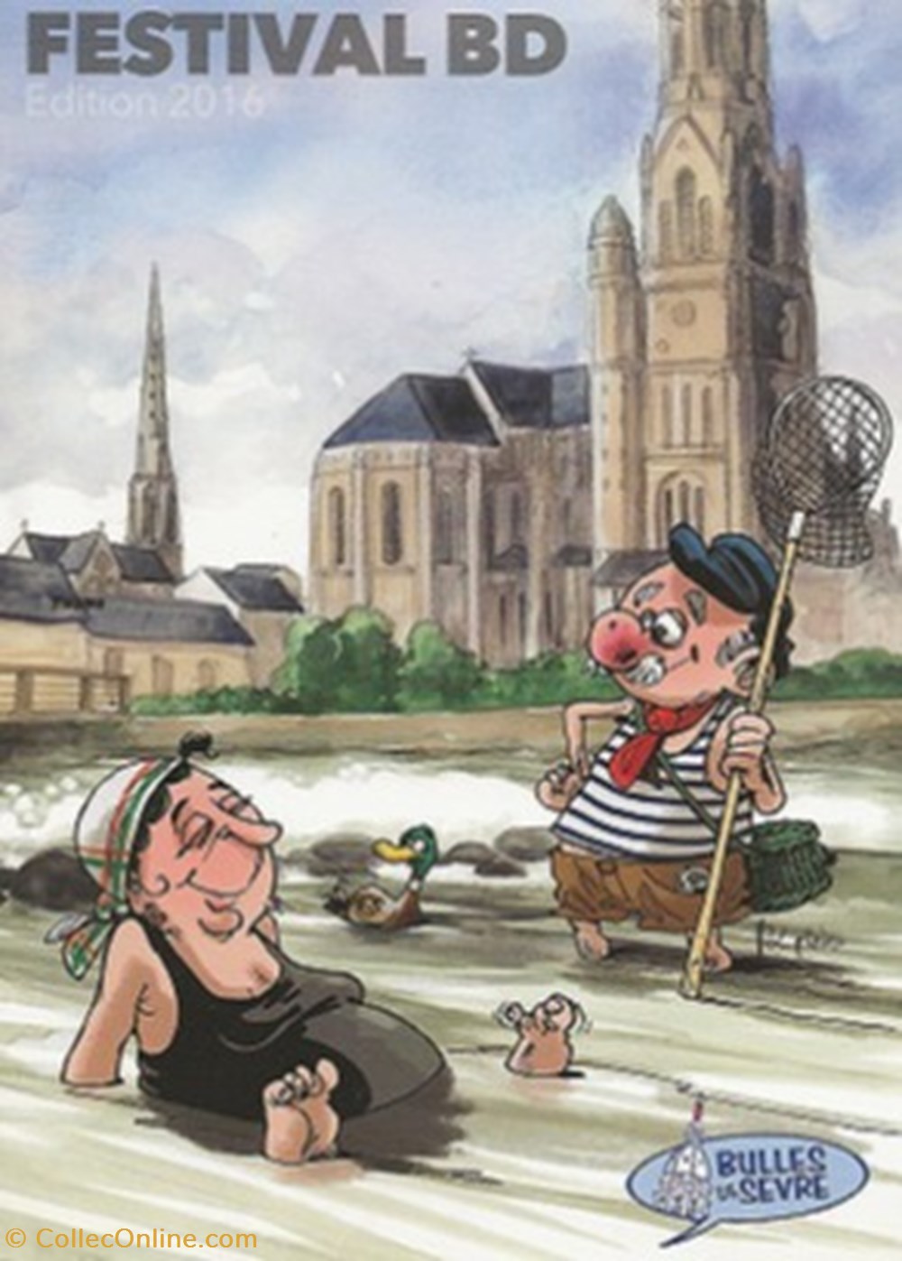 Saint Laurent sur Sèvre (85) 2016 cartes postales bande dessinee saint laurent sur sevre 85 2016