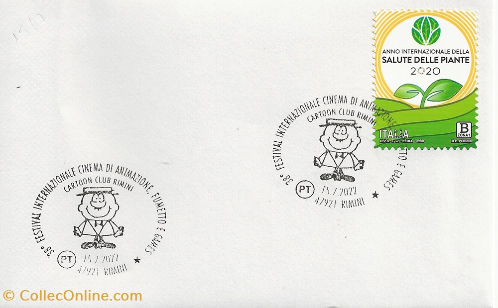 Rimini (Italie) 2022 38° Festival internazionale cinema di animazione, fumetto e games timbres rimini italie 2022 38 festival internazionale cinema di animazione fumetto e games