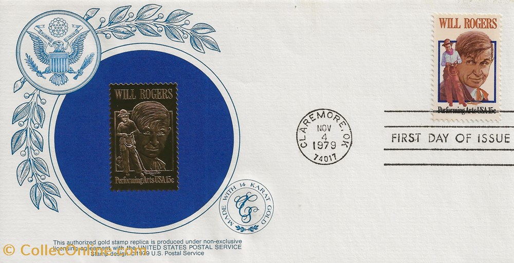 Claremore (Etats-Unis) 1979 Will Rogers timbres claremore etats unis 1979 will rogers