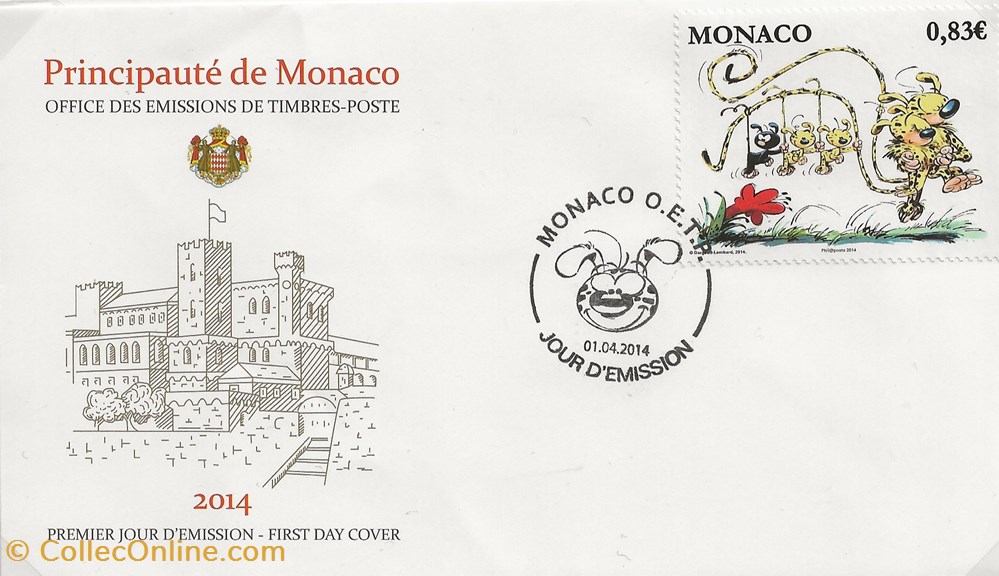Monaco (Monaco) 2014 Marsupilami timbres monaco monaco 2014 marsupilami