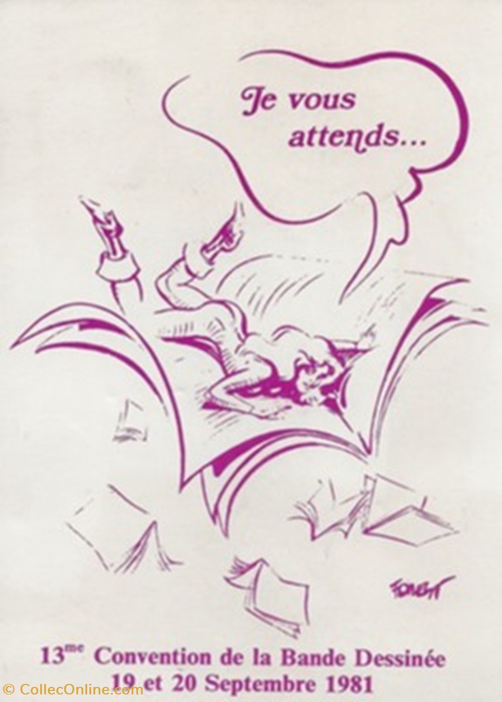 cartes postales bande dessinee paris 75 1981