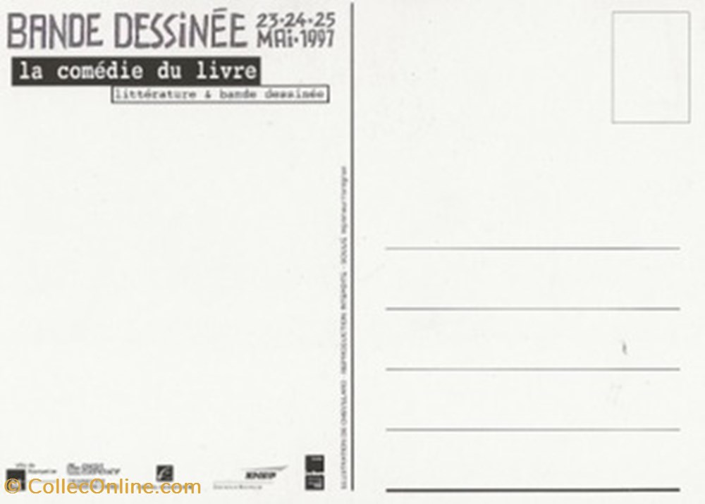 cartes postales bande dessinee montpellier 34 1997