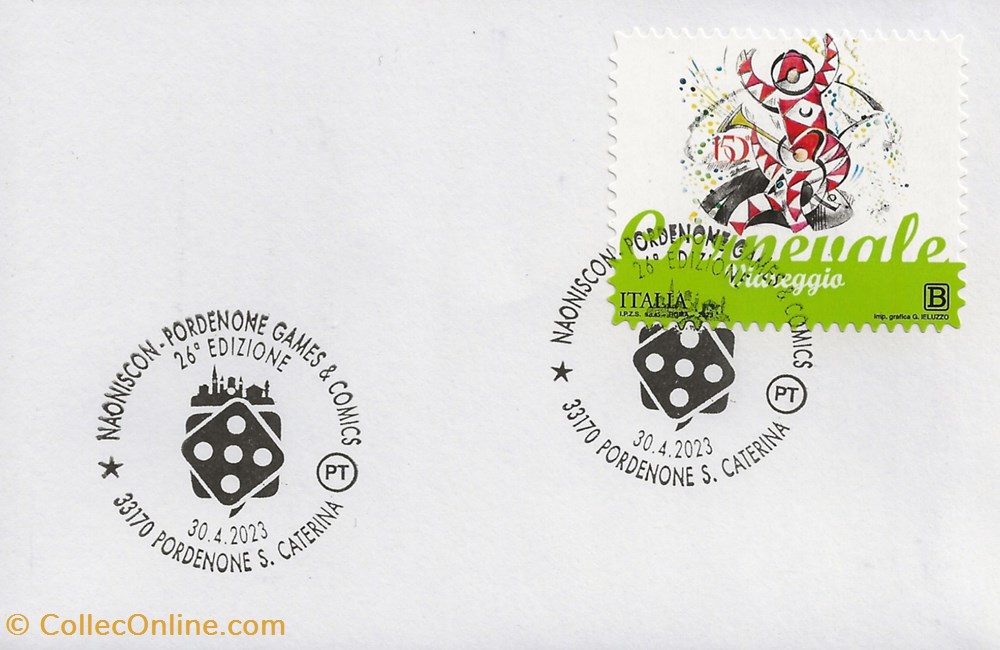 Pordenone S. Caterina (Italie) 2023 - Naoniscon - Games & comics - 26° edizione timbres pordenone s caterina italie 2023 naoniscon games comics 26 edizione