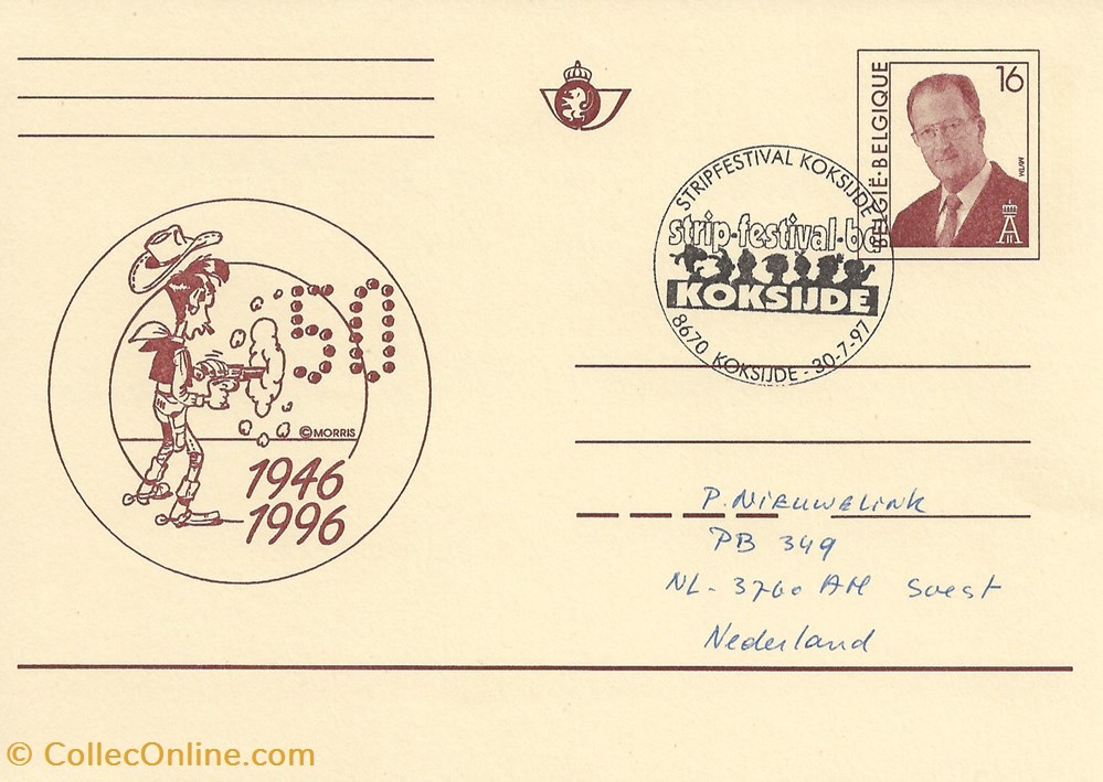 timbres koksijde belgique 1997 strip festival bd