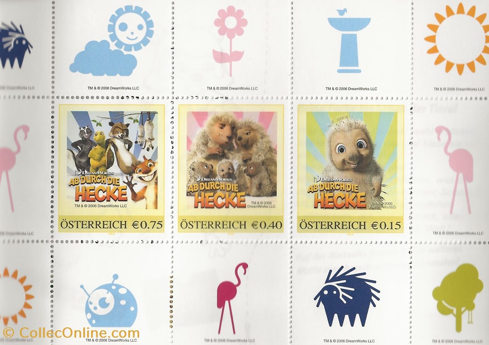 timbres zzz carnet autriche 2006 ab durch die hecke