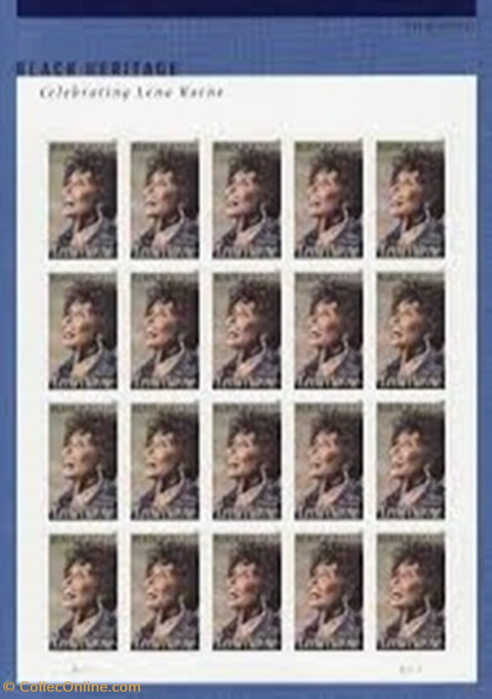 ZZZ Bloc (Etats-Unis) 2018 Lena Horne timbres zzz bloc etats unis 2018 lena horne