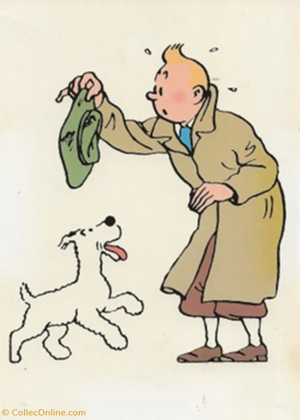 Tintin cartes postales bande dessinee tintin