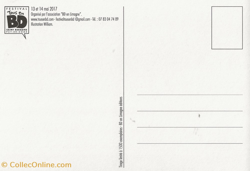 Saint-Beauzire (63) 2017 cartes postales bande dessinee saint beauzire 63 2017