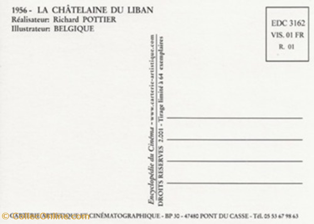 cartes postales autres la chatelaine du liban