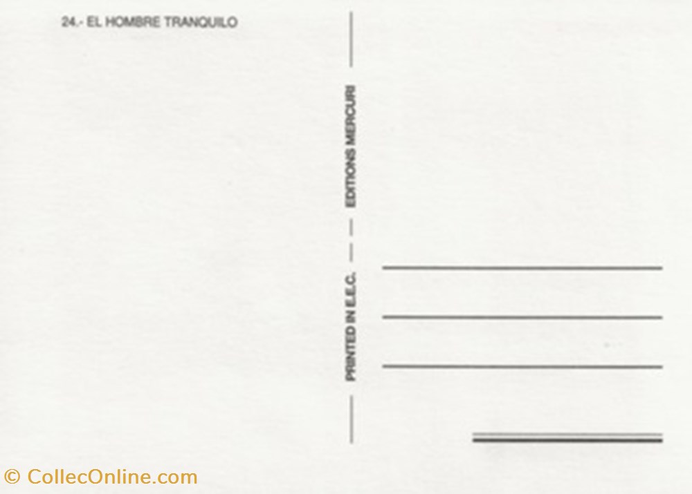 cartes postales autres el hombre tranquillo