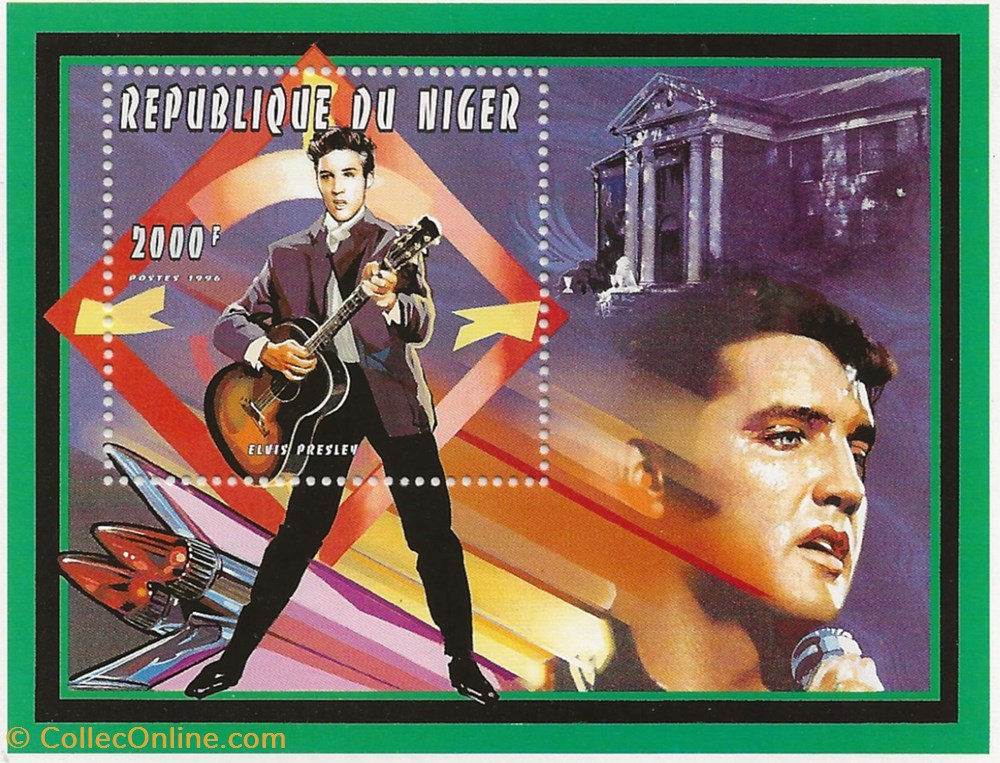 ZZZ Bloc (Niger) 1996 Elvis Presley timbres zzz bloc niger 1996 elvis presley
