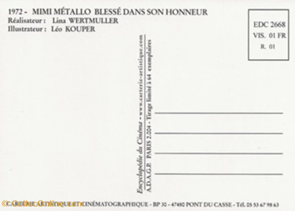 Mimi metallo blessé dans son orgueil cartes postales autres mimi metallo blesse dans son orgueil