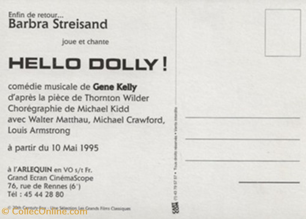 Hello Dolly cartes postales autres hello dolly