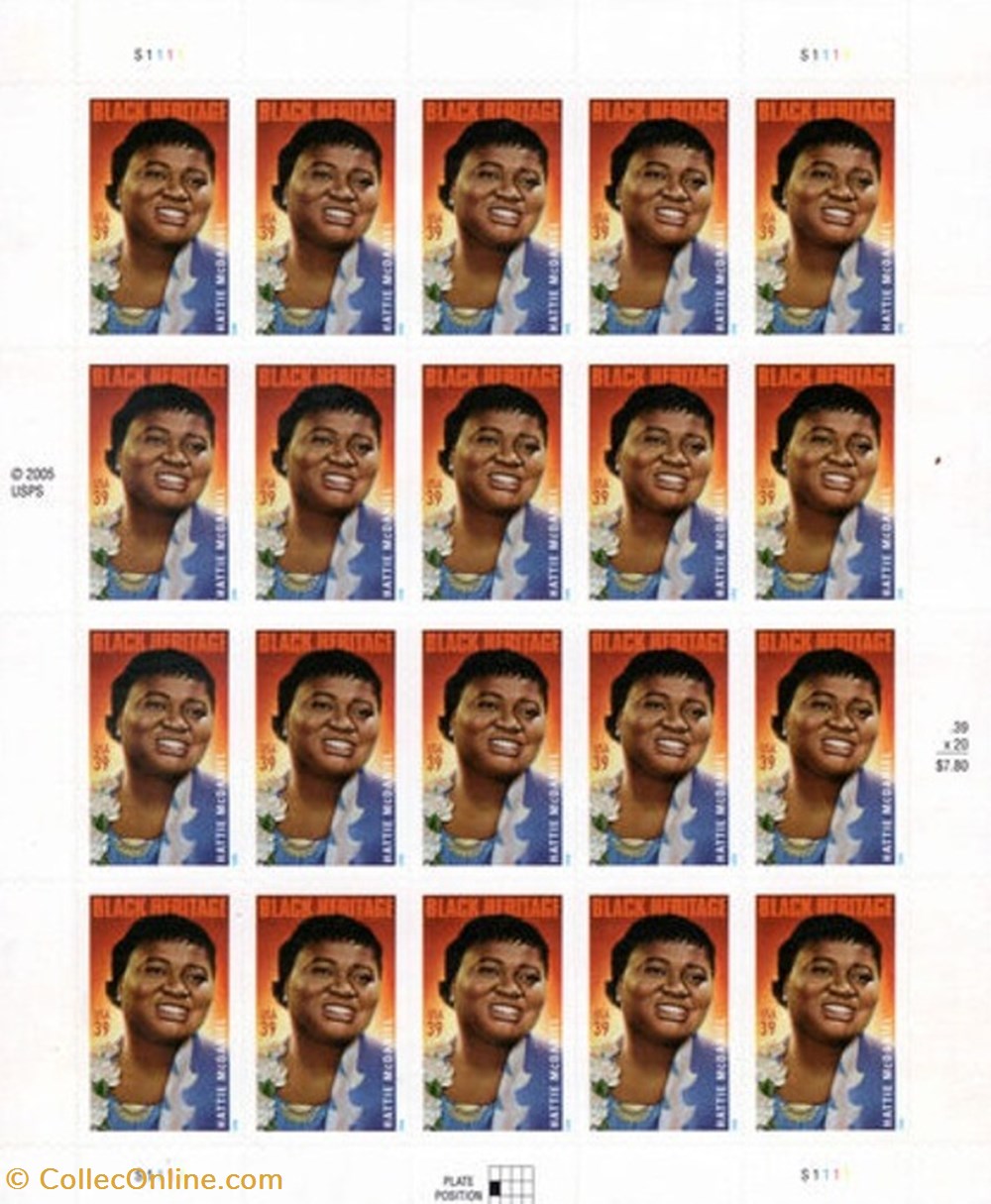 ZZZ Bloc (Etats-Unis) 2006 Hattie McDaniel timbres zzz bloc etats unis 2006 hattie mcdaniel
