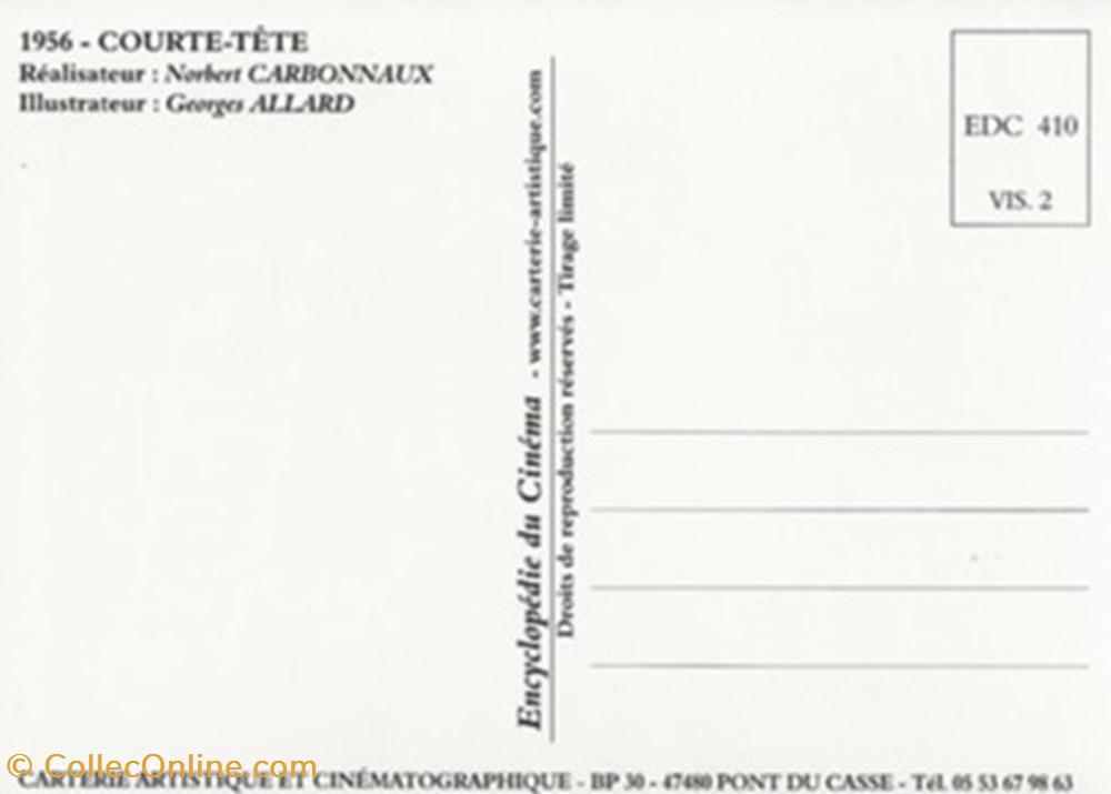 Courte-tête cartes postales autres courte tete