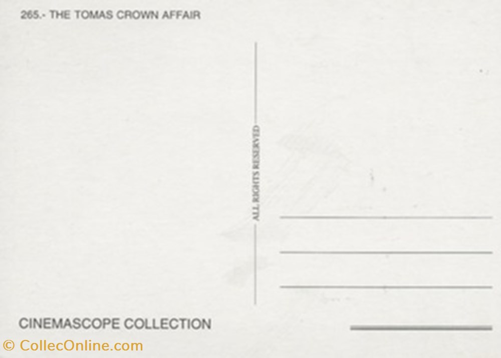 The Thomas Crown affair 2 cartes postales autres the thomas crown affair