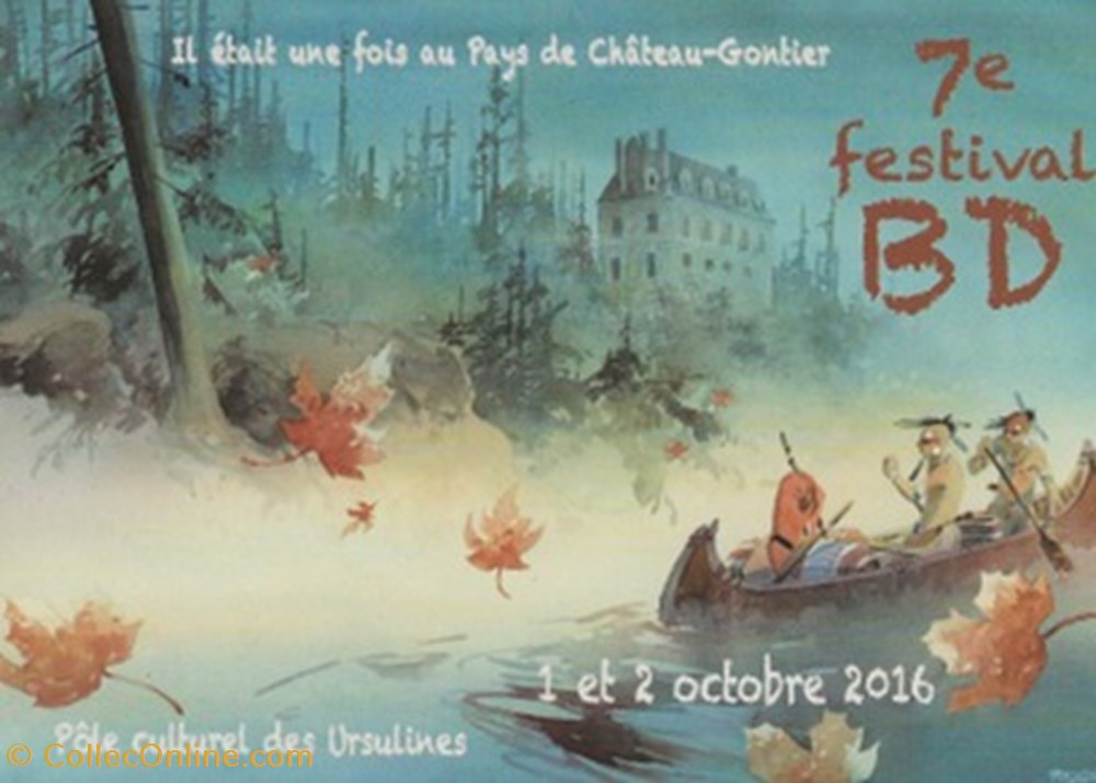 Château-Gontier (55) 2016 cartes postales bande dessinee chateau gontier 55 2016