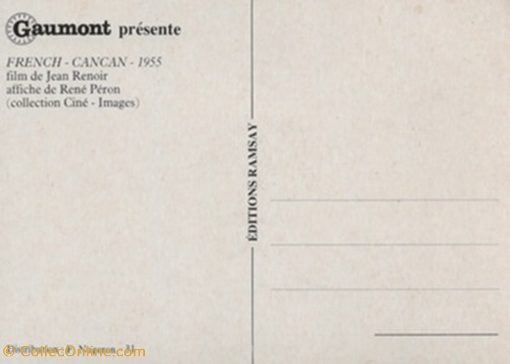 cartes postales autres french cancan