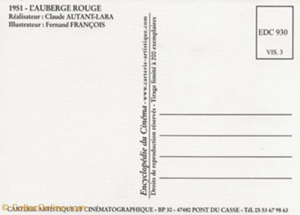 cartes postales autres l auberge rouge