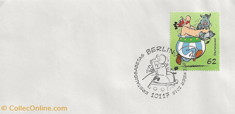 Berlin (Allemagne) 2015 Obélix timbres berlin allemagne 2015 obelix