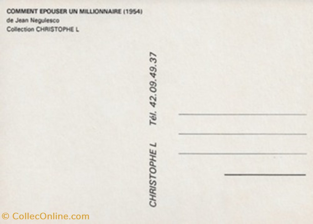 Comment épouser un millionnaire cartes postales autres comment epouser un millionnaire