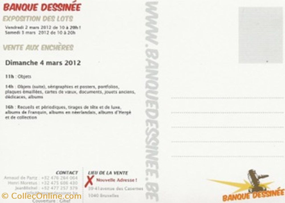 Banque Dessinée 23 cartes postales bande banque dessinee 23
