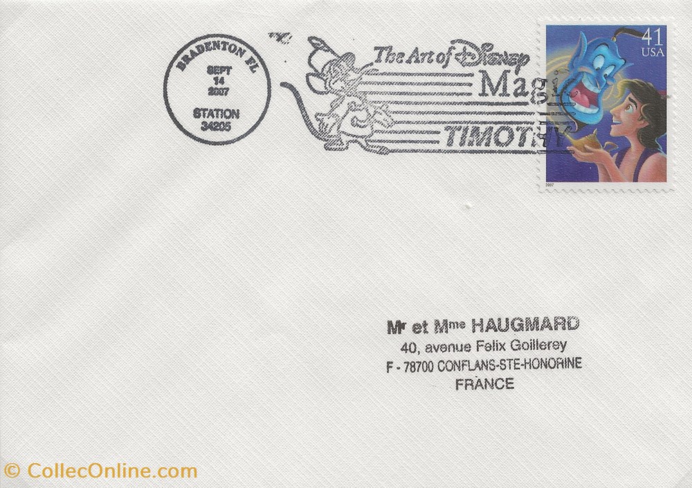 Bradenton (Etats-Unis) 2007 The art of Disney, Magic Timothy timbres bradenton etats unis 2007 the art of disney magic timothy