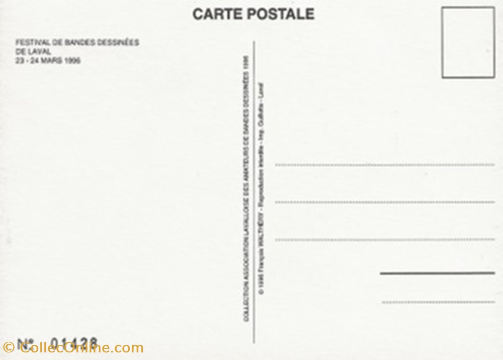 Laval (55) 1996 cartes postales bande dessinee laval 55 1996