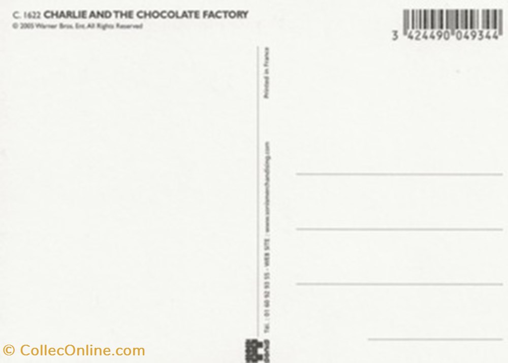 Charlie and the chocolate factory 2 cartes postales autres charlie and the chocolate factory