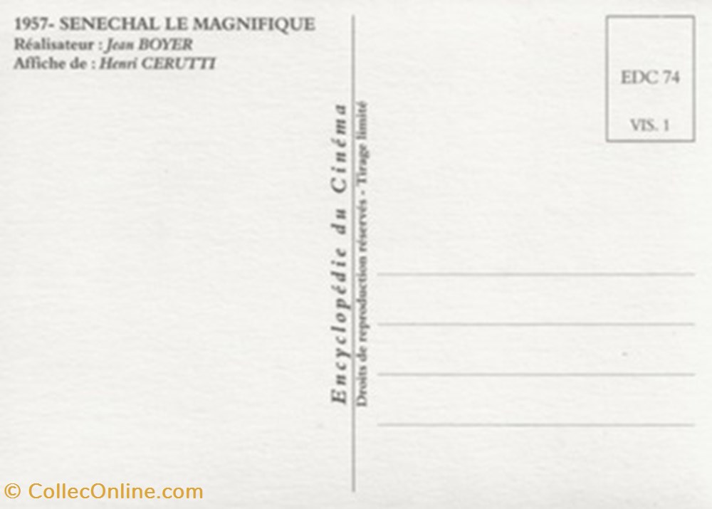 Sénéchal le magnifique cartes postales autres senechal le magnifique