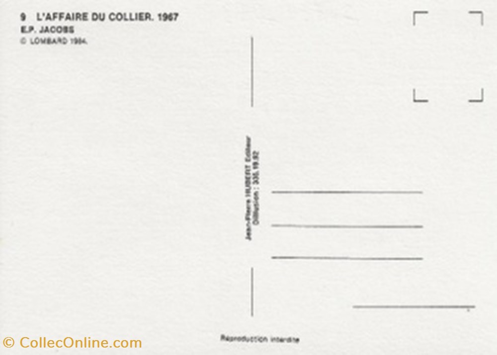 cartes postales bande dessinee blake et mortimer