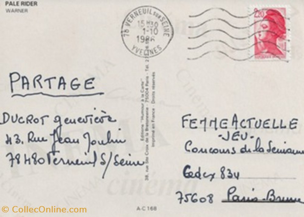 Pale rider cartes postales autres pale rider