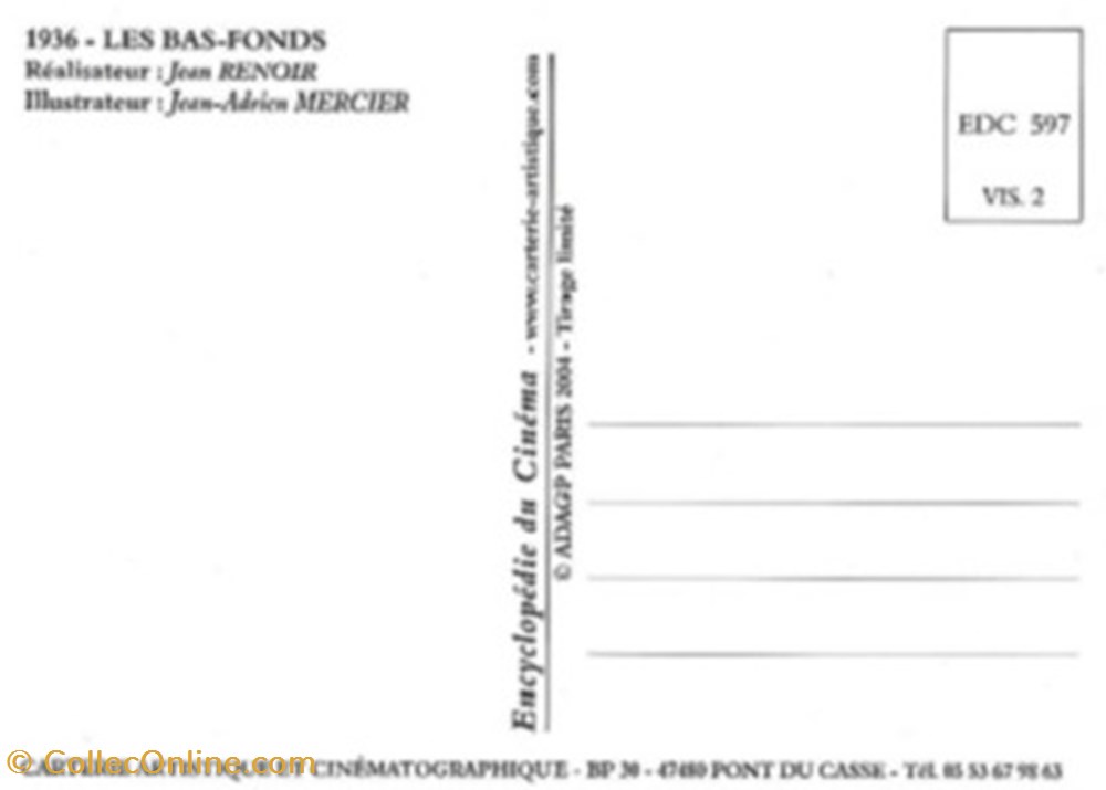 Les bas-fonds cartes postales autres les bas fonds