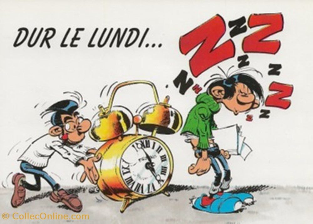 Gaston Lagaffe cartes postales bande dessinee gaston lagaffe