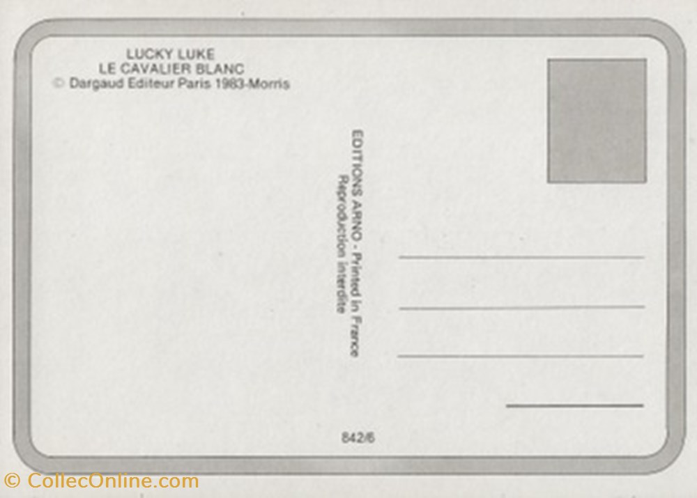 Lucky Luke cartes postales bande dessinee lucky luke