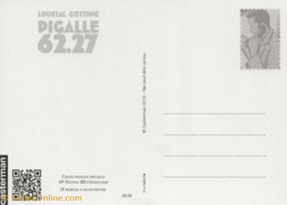 cartes postales bande dessinee pigalle 62 27