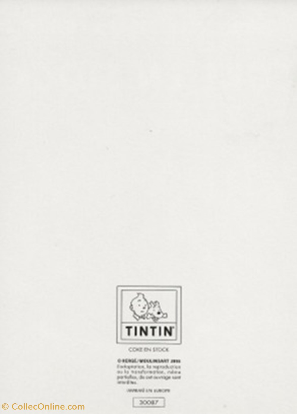 Tintin cartes postales bande dessinee tintin