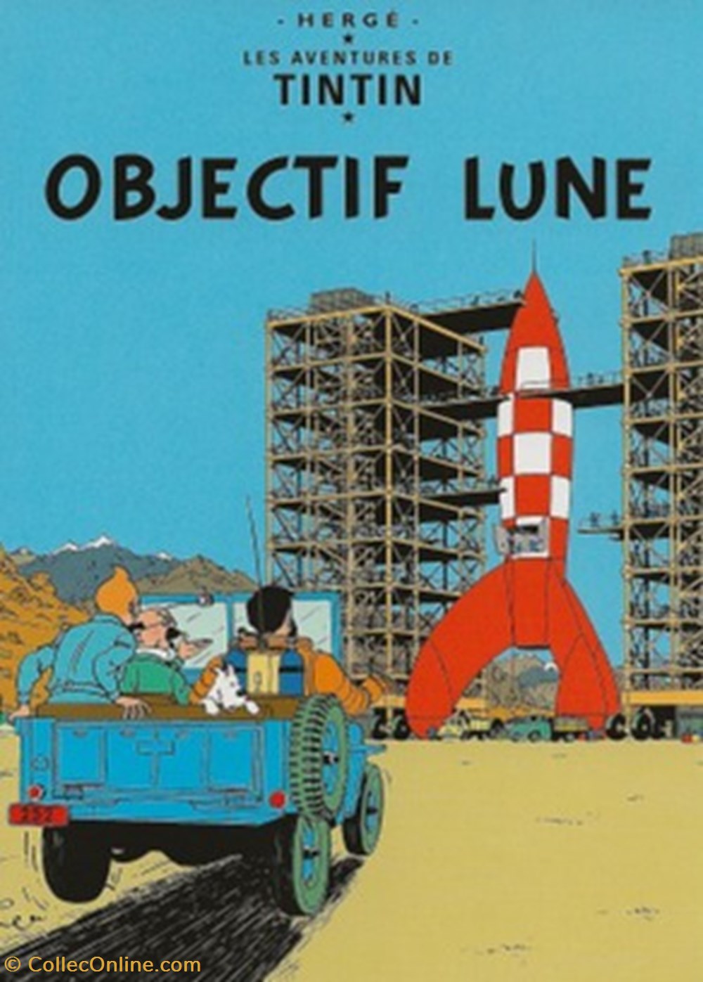 Tintin cartes postales bande dessinee tintin