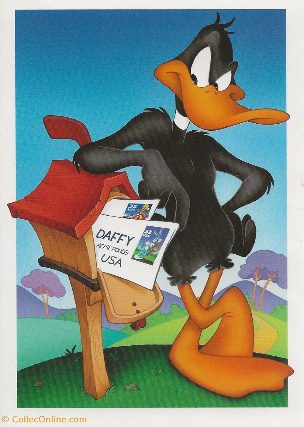 Los Angeles (Etats-Unis) 1999 Daffy Duck 2 timbres los angeles etats unis 1999 daffy duck